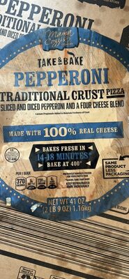 TAKE & BAKE PEPPERONI TRADITIONAL CRUST PIZZA