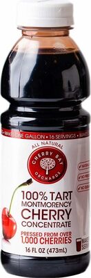 Tart cherry concentrate natural juice to promote healthy sleep