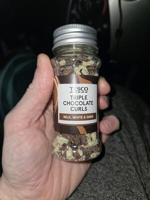Tesco's triple chocolate curls