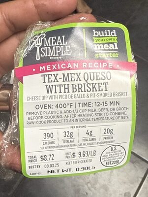 Tex-Mex Queso with Brisket