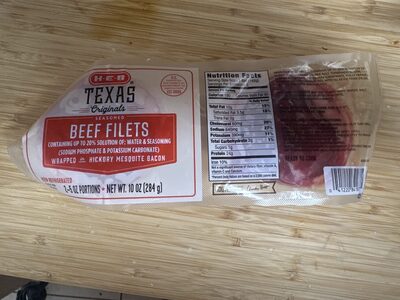 Texas Originals Beef Filets Wrapped In Hickory Mesquite Bacon