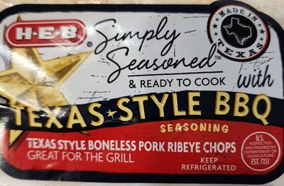 Texas Style Boneless Pork Ribeye Chops