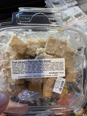 Thai (green) Peanuts Tofu Salad