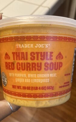 Thai style red curry soup