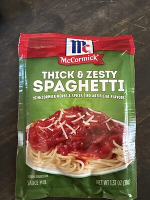 Thick and zesty spaghetti sauce mix