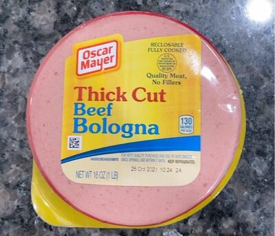 Thick cut beef bologna