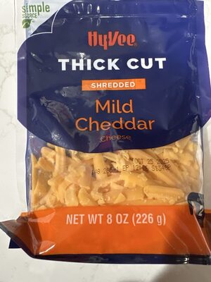 Thick Cut Shredded Mild Cheddar Cheese