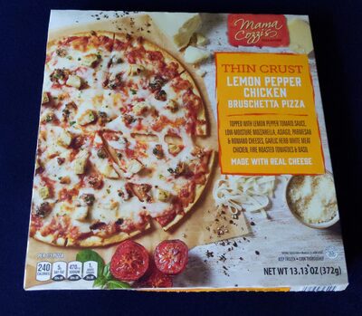 Thin Crust Lemon Pepper Bruschetta Pizza