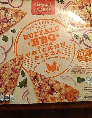 Thin Crust Spicy Buffalo BBQ With Chicken Pizza