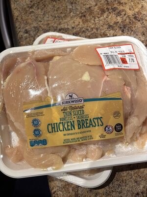 Thin Sliced Boneless Skinless Chicken Breasts