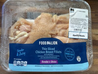 Thin Sliced Chicken Breast Fillets
