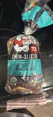 Thin-Sliced Organic Bread Sprouted Whole Grains