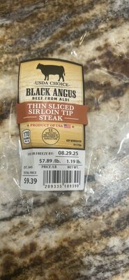 THIN SLICED SIRLOIN TIP STEAK