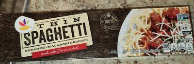 Thin Spaghetti, Enriched Macaroni Product