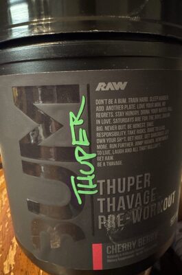 Thuper Thavage Pre Workout Cherry Berry