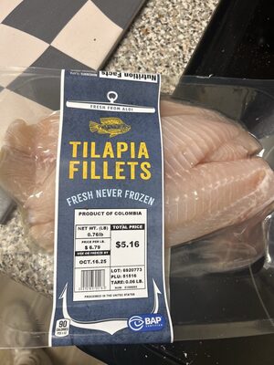 Tilapia Fillets Aldi's