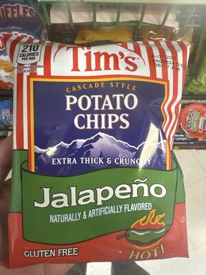 Tim's Cascade Style Potato Chips Jalapeño