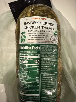 TJ’s Savory Chicken Thighs