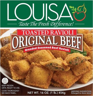 Toasted beef ravioli