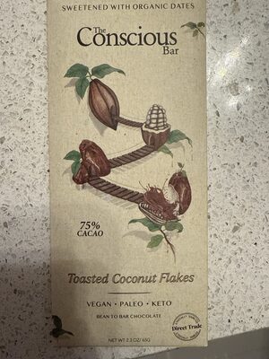 Toasted Coconut Flakes 75% Cacao