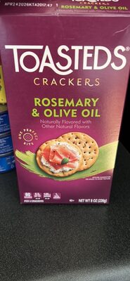 Toasted Crackers Rosemary & Olive Oil