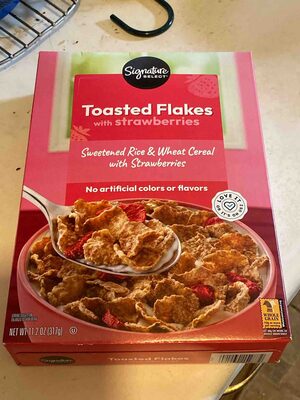 Toasted Flakes With Strawberries