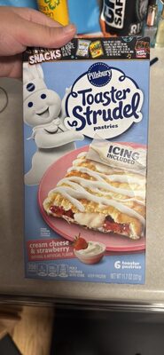 Toaster Strudel pastries cream cheese & strawberry