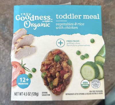 Toddler Meal Vegetables & Rice with Chicken