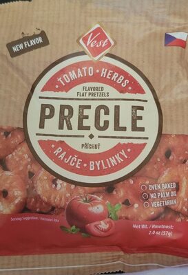Tomato And Herb Flavored Flat Pretzels