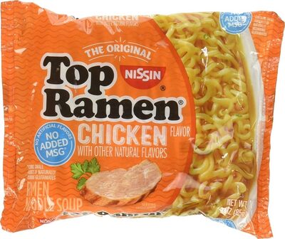 Top ramen noodle soup chicken flavor ounce packages