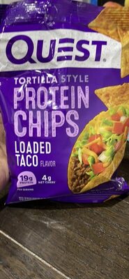 Tortilla Style Protein Chips Loaded Taco Flavor