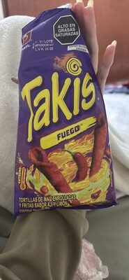 Tortillas de maíz enrolladas y fritas sabor ají y limón