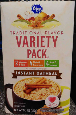 Traditional Flavor Variety Pack Instant Oatmeal