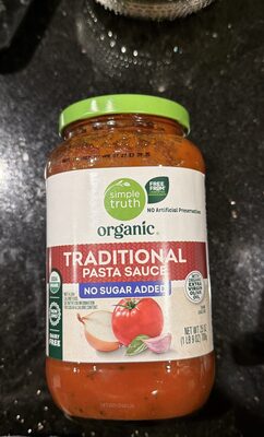 Traditional Pasta Sauce No Sugar Added