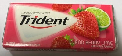 Trident gum island berry lime sugar free1x18 pc