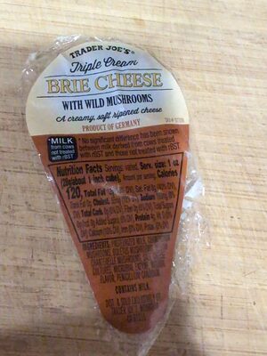 Triple Cream Brie Cheese With Mild Mushrooms