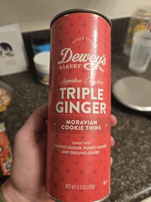 Triple Ginger Moravian Cookie Thins
