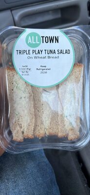 TRIPLE PLAY TUNA SALAD On Wheat Bread
