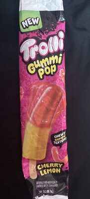 Trolli Gummy Pop cherry Lemon