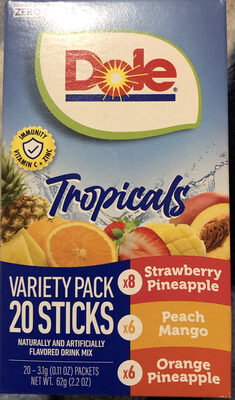 Tropicals Variety Pack 20 Sticks