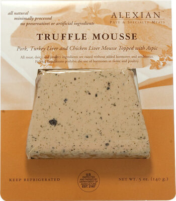 Truffle Mouse, Pork, Turkey Liver And Chicken Live Mousse
