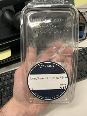 Turkey, Bacon & Lettuce On 7-Grain Bread