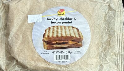 Turkey, Cheddar And Bacon Panini