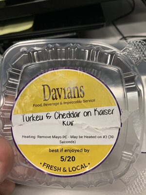 Turkey & Cheddar On Kaiser Roll