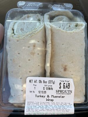 Turkey & Muenster wrap