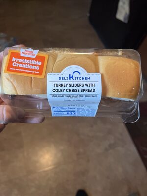 Turkey Sliders With Colby Cheese Spread