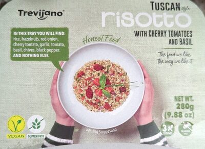 Tuscan Style Risotto with Cherry Tomatoes and Basil