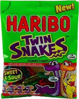 Twin snakes sweet sour gummy candy