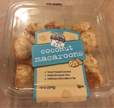 Two-bite, coconut macaroons