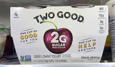 Two Good Black Cherry Yogurt-Cultured Ultra-Filtered Milk